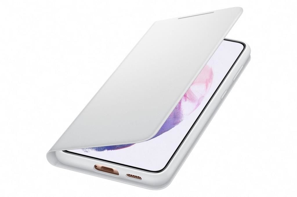 Galaxy S21 Plus / S21 Plus 5G ile Uyumlu LED View Kılıf Açık Gri EF-NG996PJEGTR