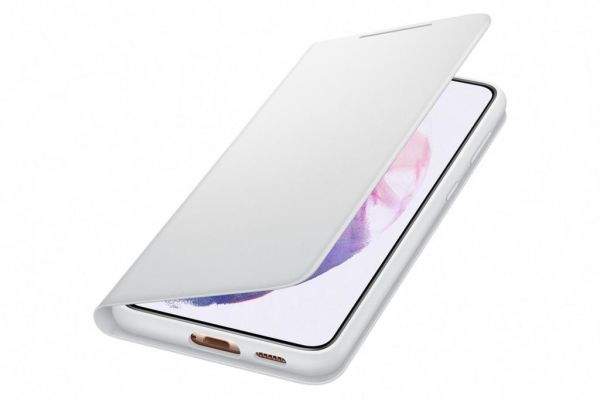 Galaxy S21 Plus / S21 Plus 5G ile Uyumlu LED View Kılıf Açık Gri EF-NG996PJEGTR