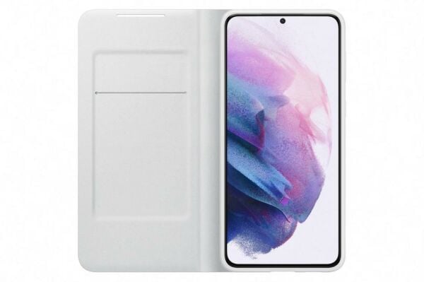 Galaxy S21 Plus / S21 Plus 5G ile Uyumlu LED View Kılıf Açık Gri EF-NG996PJEGTR