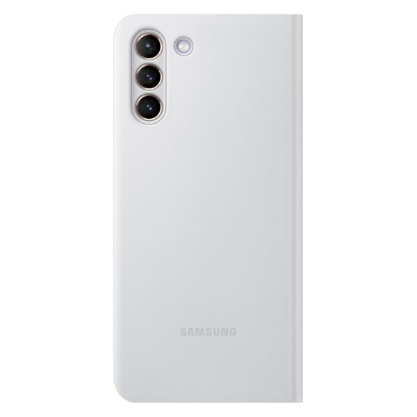 Galaxy S21 Plus / S21 Plus 5G ile Uyumlu LED View Kılıf Açık Gri EF-NG996PJEGTR