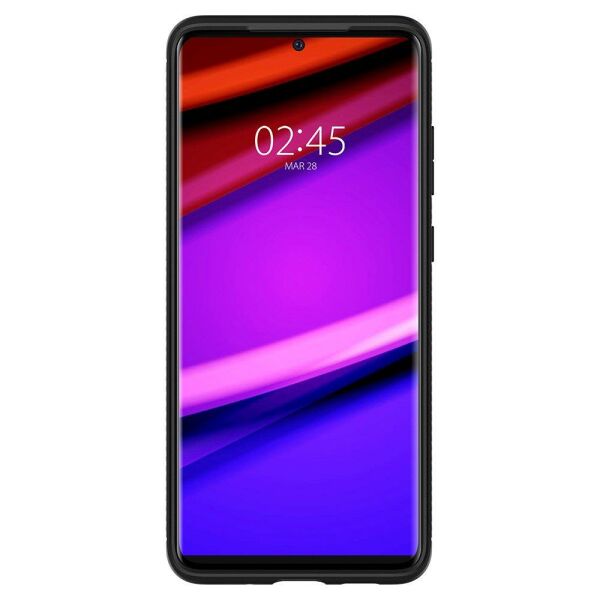 Spigen Galaxy S20 Ultra ile Uyumlu Kılıf Rugged Armor Matte Black