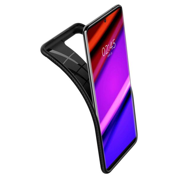 Spigen Galaxy S20 Ultra ile Uyumlu Kılıf Rugged Armor Matte Black