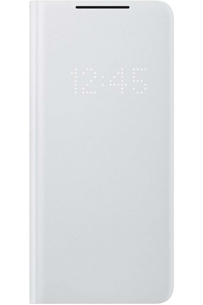 Galaxy S21 Ultra / S21 Ultra 5G ile Uyumlu LED View Kılıf Açık Gri EF-NG998PJEGTR (Out)