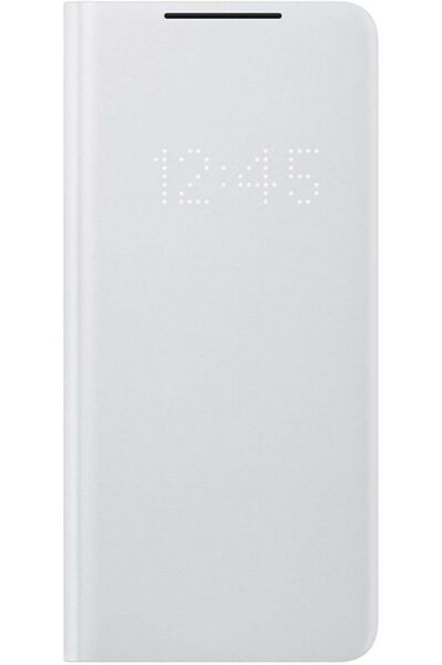Galaxy S21 Ultra / S21 Ultra 5G ile Uyumlu LED View Kılıf Açık Gri EF-NG998PJEGTR (Out)
