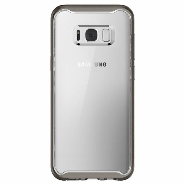 Spigen Galaxy S8 Plus ile Uyumlu Kılıf Neo Hybrid Crystal Gun Metal