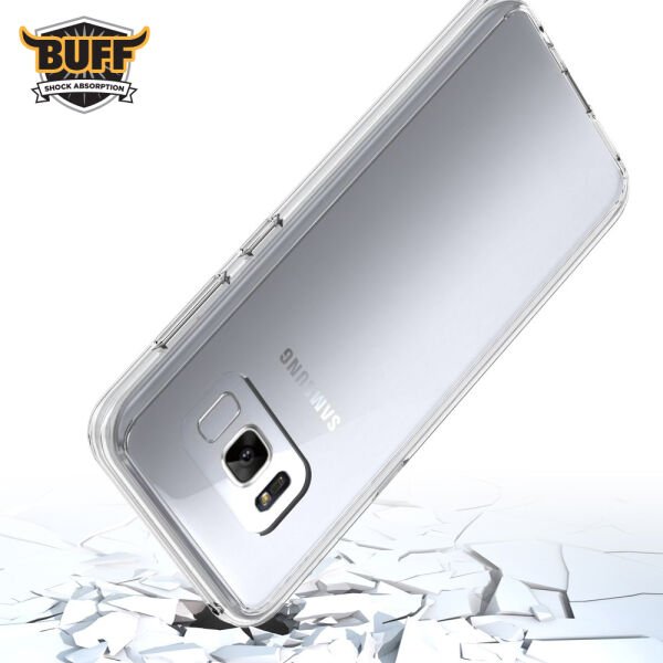 Buff Galaxy S8 ile Uyumlu Air Hybrid Kılıf Crystall Clear