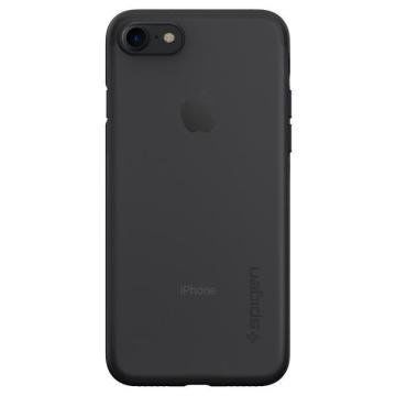 Spigen iPhone 7 ile Uyumlu Kılıf Air Skin Ultra İnce 4 Tarafı Tam Koruma Black