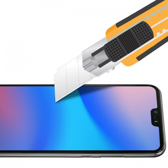 Buﬀ P20 Lite ile Uyumlu Glass Ekran Koruyucu