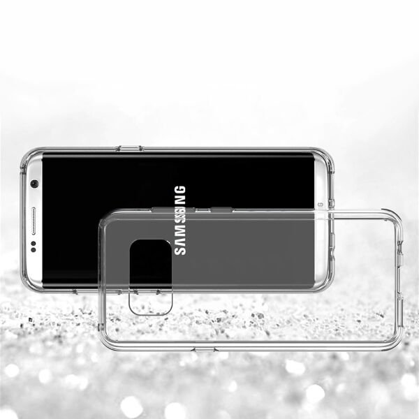 Buff Galaxy S8 Plus ile Uyumlu Air Hybrid Kılıf Crystall Clear