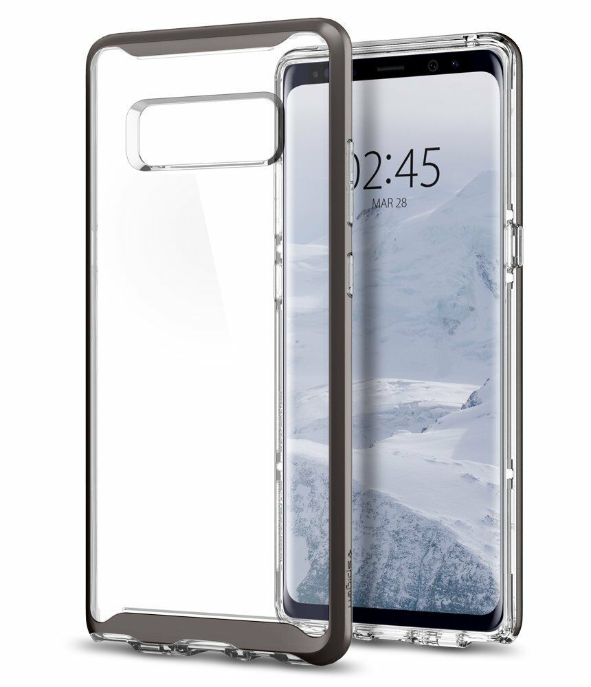 Spigen Galaxy Note 8 ile Uyumlu Kılıf Neo Hybrid Crystal Gunmetal