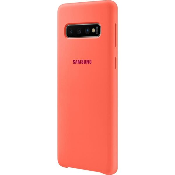 Galaxy S10 ile Uyumlu Kılıf Silicone Cover Pembe EF-PG973THEGWW