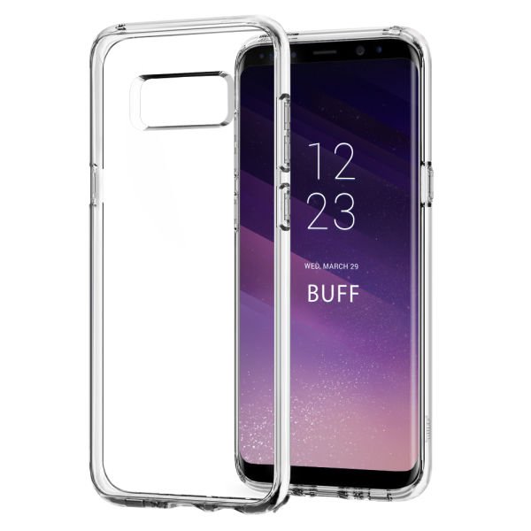 Buff Galaxy S8 Plus ile Uyumlu Air Hybrid Kılıf Smoke Black