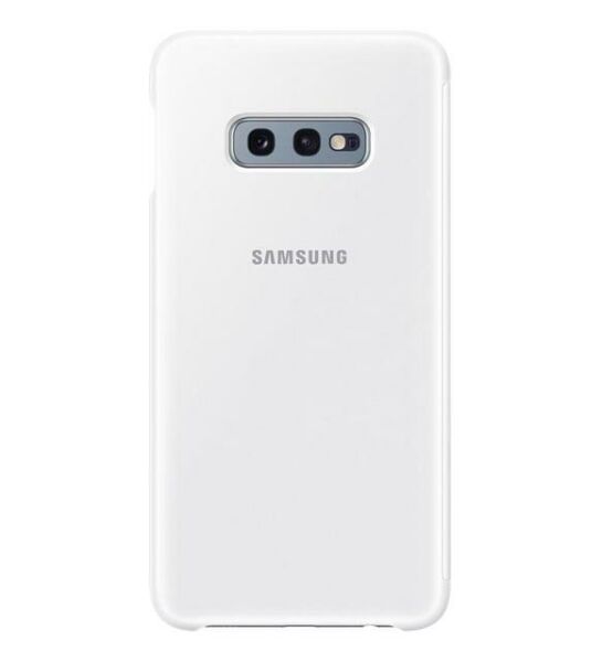 Galaxy S10e ile Uyumlu Clear View KılıfBeyaz EF-ZG970CWEGWW