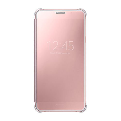 Galaxy A7 (2016) A710F ile Uyumlu Clear View Cover Pembe EF-ZA710CZEGWW (Out)