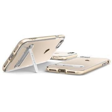 Spigen iPhone 7 ile Uyumlu Kılıf Crystal Hybrid Champagne Gold (Out)