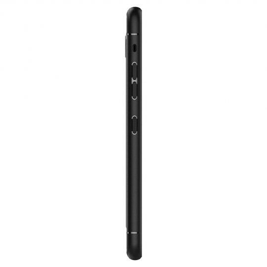 Spigen G8 ThinQ ile Uyumlu Kılıf Rugged Armor Matte Black