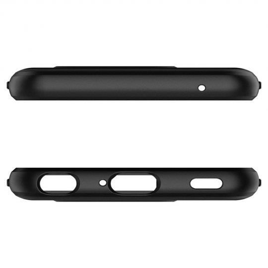 Spigen G8 ThinQ ile Uyumlu Kılıf Rugged Armor Matte Black