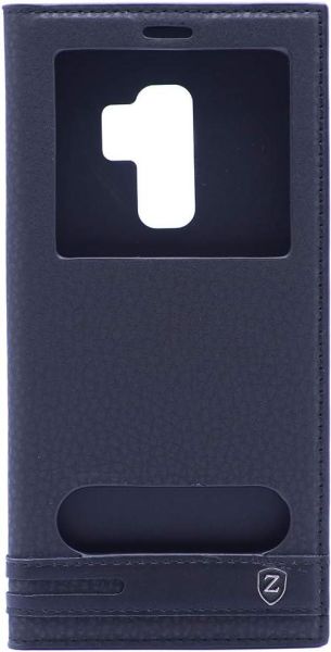 Galaxy S7 ile Uyumlu Elite Serisi Pencereli Kapaklı Kılıf Siyah