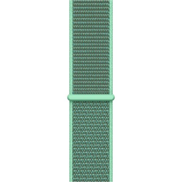 Apple Watch ile Uyumlu 38-40 Kumaş Kayış Su Yeşili