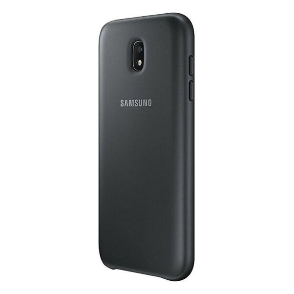 Galaxy J5 Pro 2017 ile Uyumlu Dual Layer Sert Kılıf Siyah (Out)
