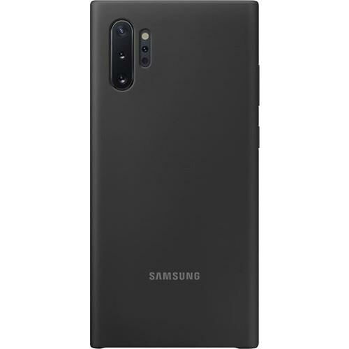 Galaxy Note 10 Plus ile Uyumlu Kılıf Silicone Cover Siyah EF-PN975TBEGWW