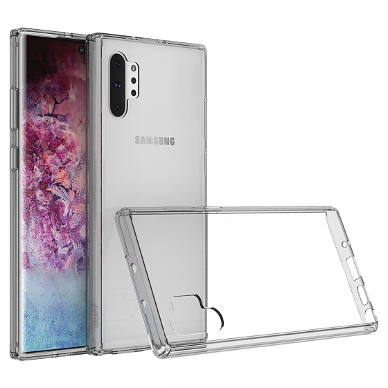 Buff Galaxy Note 10 Plus ile Uyumlu Air Hybrid Kılıf Smoke Black