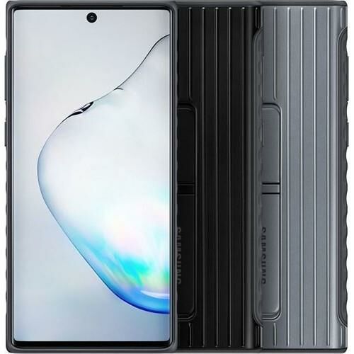Galaxy Note 10 ile Uyumlu Protective Standing Cover Siyah EF-RN970CBEGWW