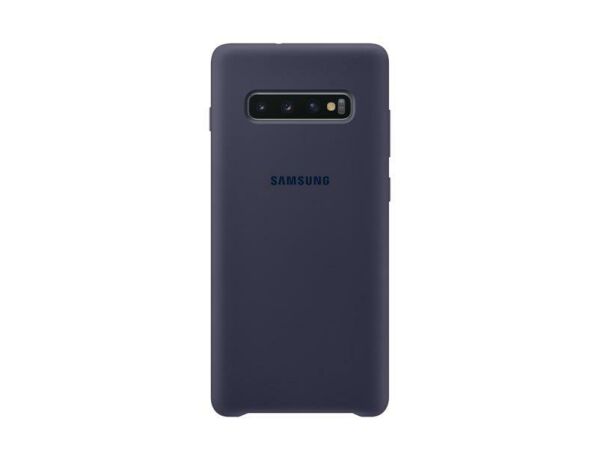 Galaxy S10 Plus ile Uyumlu Kılıf Silicone Cover Lacivert EF-PG975