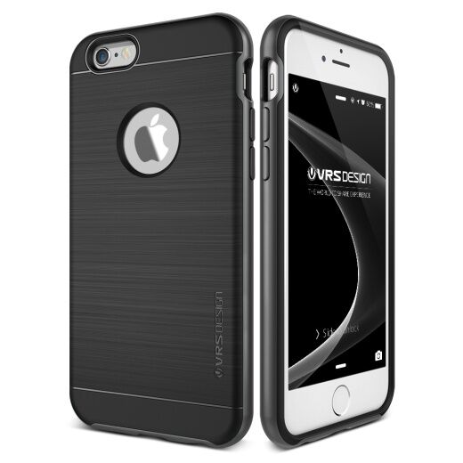 Verus iPhone 6/ 6S Plus Kılıf ile Uyumlu New High Pro Shield  Steel Silver