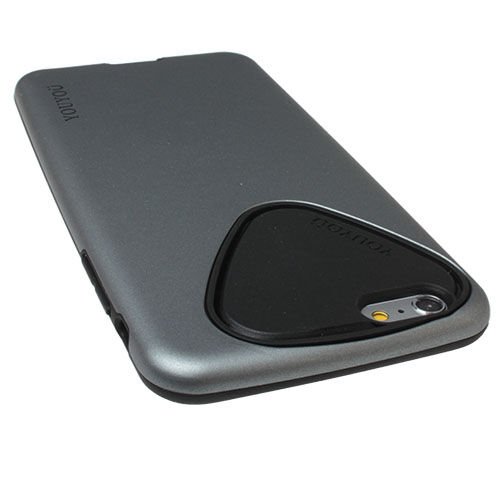 iPhone 6S Plus/6 Plus ile Uyumlu Kılıf Silikonlu Ultra Koruma Gri