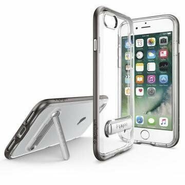 Spigen iPhone 7/8 ile Uyumlu Kılıf Crystal Hybrid Gun Metal