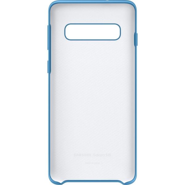 Galaxy S10 ile Uyumlu Kılıf Silicone Cover Mavi EF-PG973TLEGWW