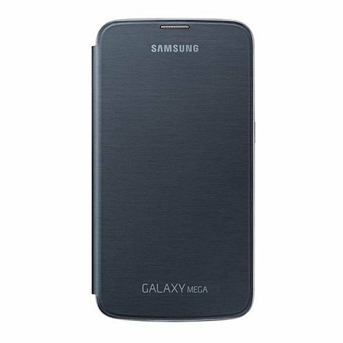 Galaxy Mega i9200 ile Uyumlu Flip Cover Kılıf Siyah EF-FI920BBEGWW