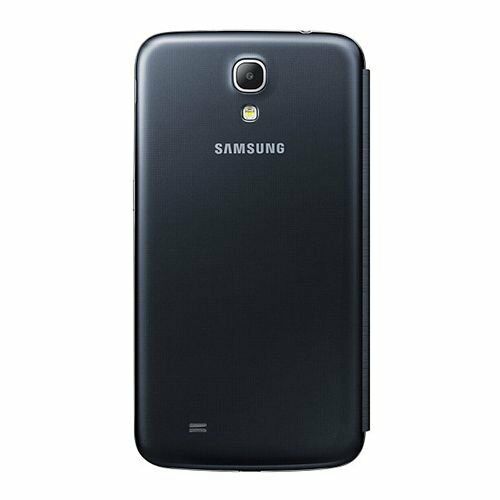 Galaxy Mega i9200 ile Uyumlu Flip Cover Kılıf Siyah EF-FI920BBEGWW