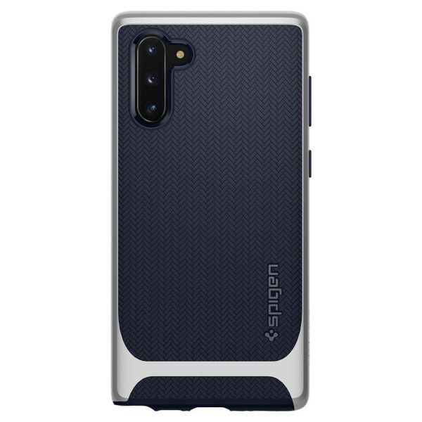 Spigen Galaxy Note 10 ile Uyumlu Kılıf Neo Hybrid Silver Arctic