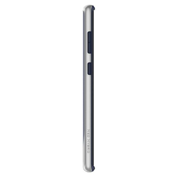 Spigen Galaxy Note 10 ile Uyumlu Kılıf Neo Hybrid Silver Arctic