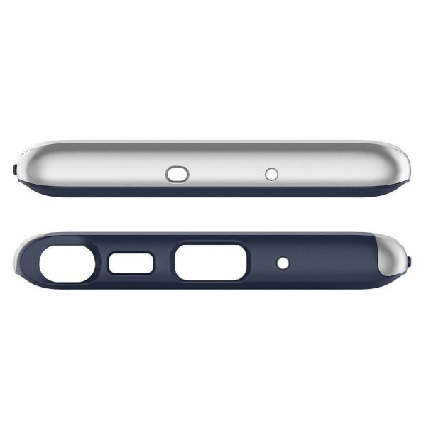 Spigen Galaxy Note 10 ile Uyumlu Kılıf Neo Hybrid Silver Arctic