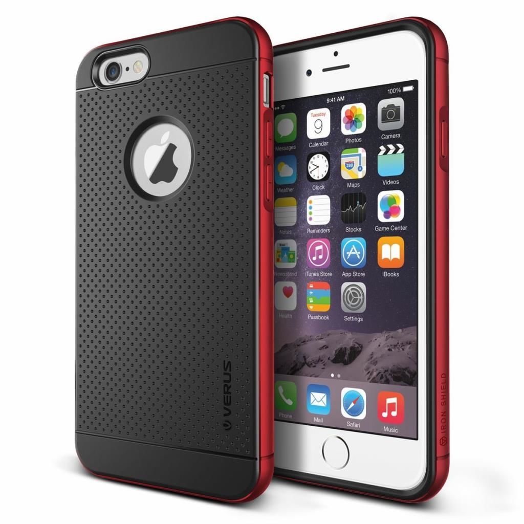 Verus iPhone 6 Plus ile Uyumlu Case Iron Shield Series Kılıf Renk  Kiss Red