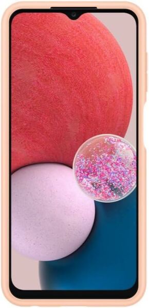 Galaxy A13 ile Uyumlu Kart Yuvalı Kılıf Turuncu EF-OA135TPEGWW