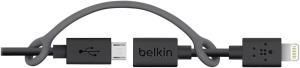 Belkin F8J080bt03-BLK Micro USB Kablo Lightning Dönüştürücülü
