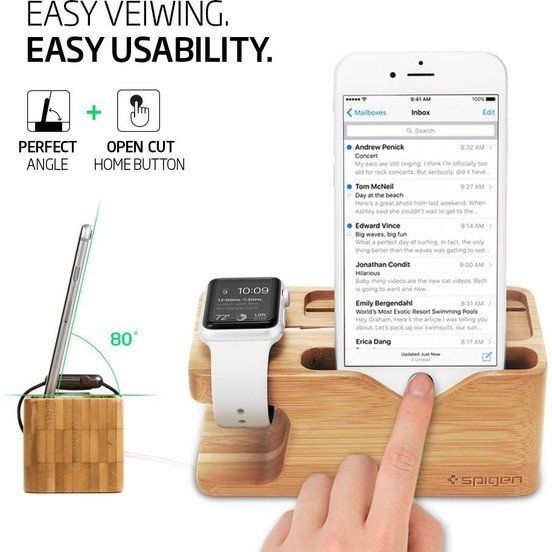 Spigen Apple Watch ve iPhone ile Uyumlu Stand S370