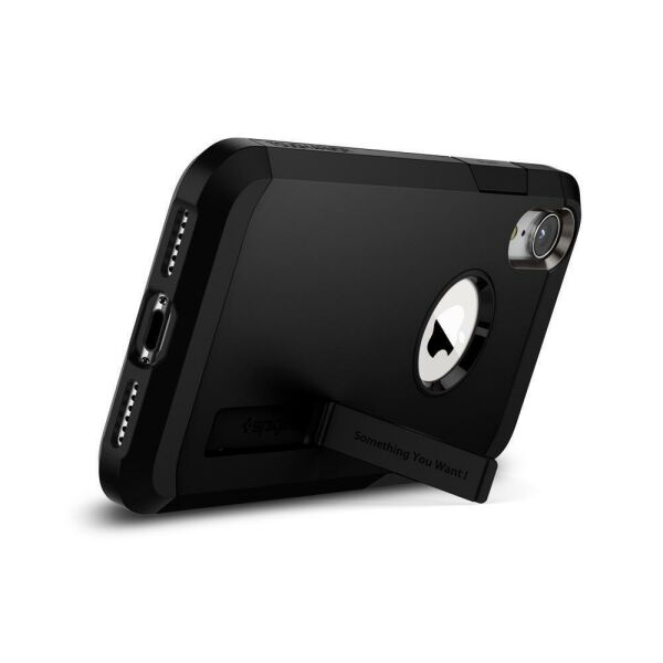 Spigen iPhone XR ile Uyumlu Kılıf Tough Armor Black
