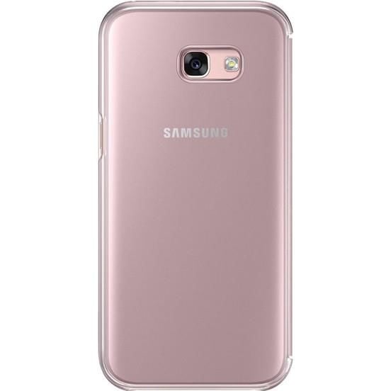 Galaxy A5(2017) ile Uyumlu Clear View Cover Kılıf Pembe EF-ZA520CPEGWW