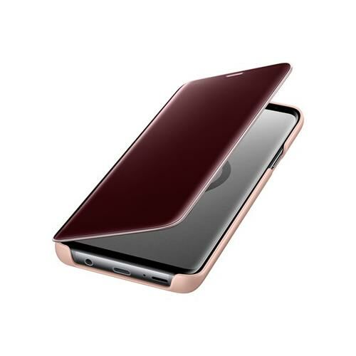 Galaxy S9 Plus ile Uyumlu Clear View KılıfGold EF-ZG965CFEGWW (Out)
