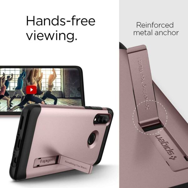 Spigen P30 Lite / Nova 4e ile Uyumlu Kılıf Slim Armor Rose Gold