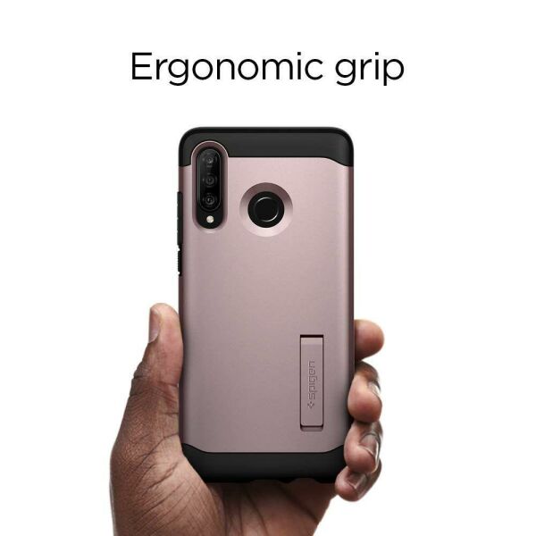 Spigen P30 Lite / Nova 4e ile Uyumlu Kılıf Slim Armor Rose Gold