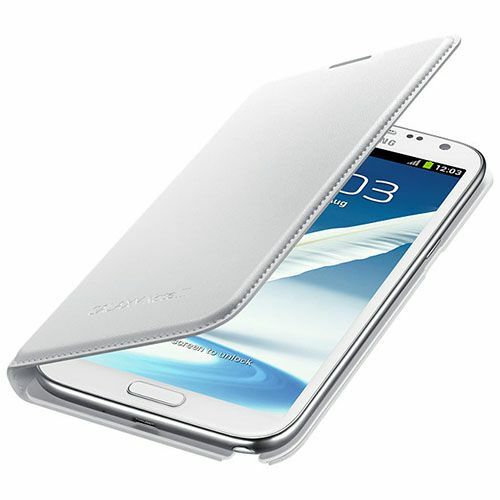 Galaxy Note 2 ile Uyumlu Kılıf Flip Wallet Beyaz EF-NN710BWEGWW