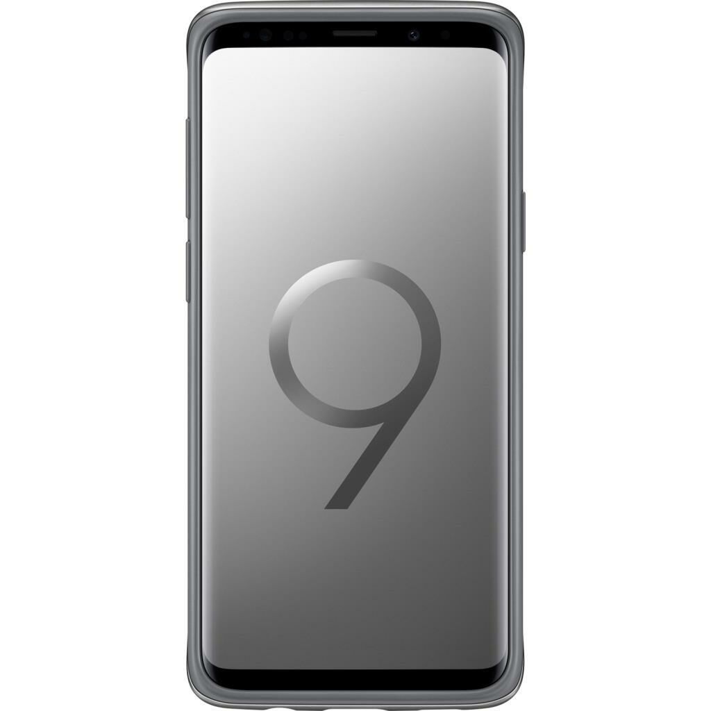 Galaxy S9 Plus ile Uyumlu Protective Stanting Cover Gümüş EF-RG965CSEGWW(Out)