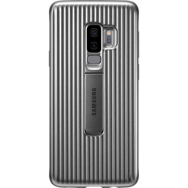 Galaxy S9 Plus ile Uyumlu Protective Stanting Cover Gümüş EF-RG965CSEGWW(Out)