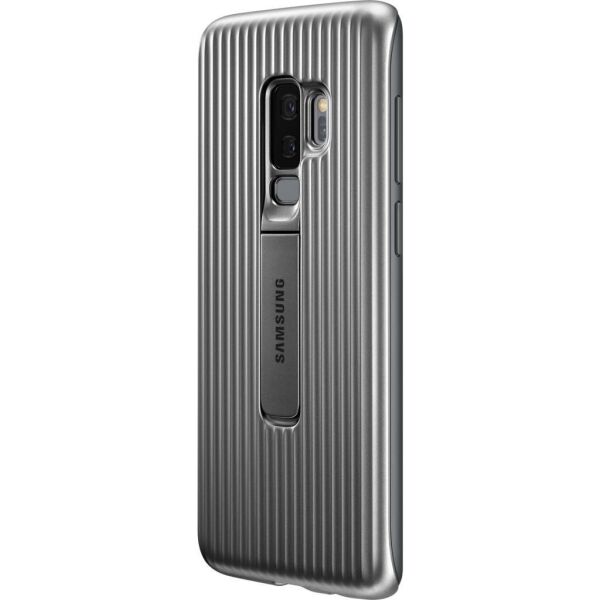 Galaxy S9 Plus ile Uyumlu Protective Stanting Cover Gümüş EF-RG965CSEGWW(Out)